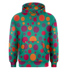 Polka Dots Men s Pullover Hoodie by Valentinaart