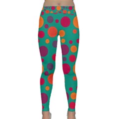 Polka Dots Classic Yoga Leggings by Valentinaart