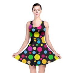 Polka Dots Reversible Skater Dress by Valentinaart