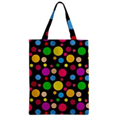 Polka Dots Zipper Classic Tote Bag by Valentinaart