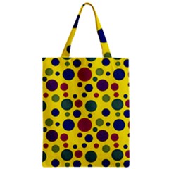 Polka Dots Zipper Classic Tote Bag