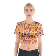 Polka Dots Cotton Crop Top by Valentinaart