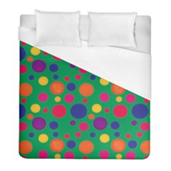 Polka Dots Duvet Cover (full/ Double Size) by Valentinaart