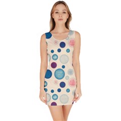 Polka Dots Sleeveless Bodycon Dress by Valentinaart