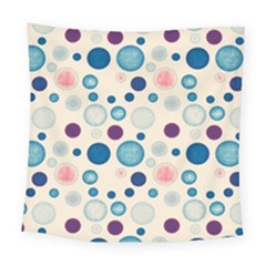 Polka Dots Square Tapestry (large) by Valentinaart