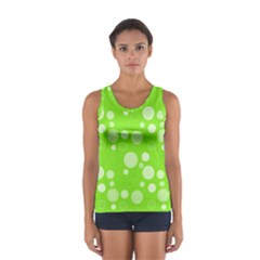 Polka Dots Women s Sport Tank Top  by Valentinaart