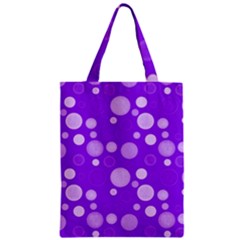 Polka Dots Zipper Classic Tote Bag by Valentinaart