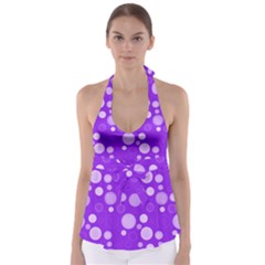 Polka Dots Babydoll Tankini Top by Valentinaart