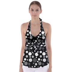 Polka Dots Babydoll Tankini Top by Valentinaart