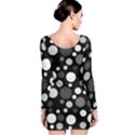 Polka dots Long Sleeve Velvet Bodycon Dress View2