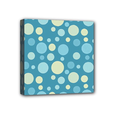 Polka Dots Mini Canvas 4  X 4  by Valentinaart