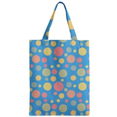 Polka Dots Zipper Classic Tote Bag by Valentinaart