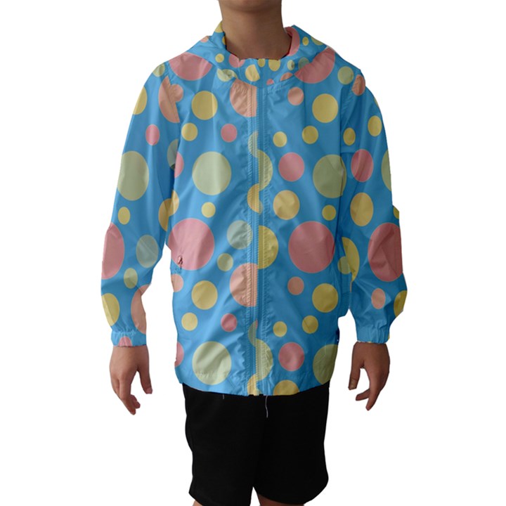 Polka dots Hooded Wind Breaker (Kids)