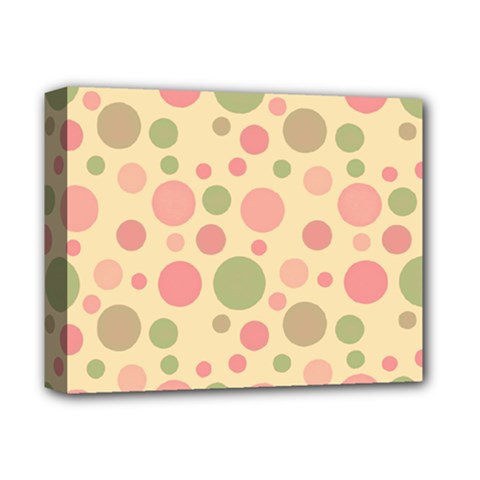 Polka Dots Deluxe Canvas 14  X 11  by Valentinaart