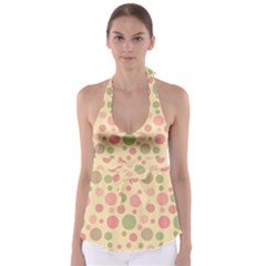 Polka Dots Babydoll Tankini Top by Valentinaart