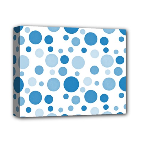 Polka Dots Deluxe Canvas 14  X 11  by Valentinaart