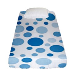 Polka Dots Fitted Sheet (single Size) by Valentinaart