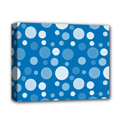 Polka Dots Deluxe Canvas 14  X 11  by Valentinaart