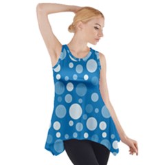 Polka Dots Side Drop Tank Tunic by Valentinaart