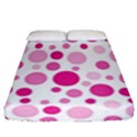 Polka dots Fitted Sheet (Queen Size) View1