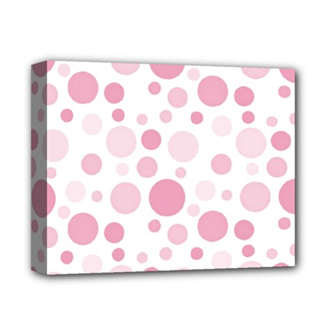 Polka Dots Deluxe Canvas 14  X 11  by Valentinaart