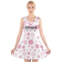 Polka dots V-Neck Sleeveless Skater Dress View1