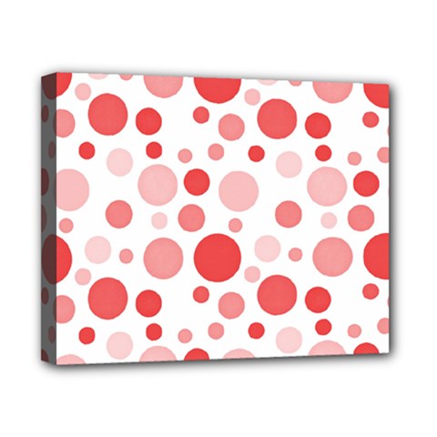 Polka Dots Canvas 10  X 8  by Valentinaart