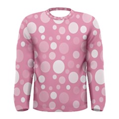 Polka Dots Men s Long Sleeve Tee by Valentinaart