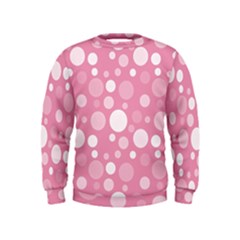 Polka Dots Kids  Sweatshirt by Valentinaart