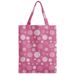 Polka Dots Zipper Classic Tote Bag by Valentinaart