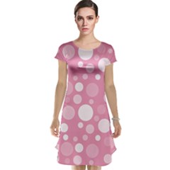 Polka Dots Cap Sleeve Nightdress by Valentinaart