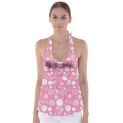 Polka Dots Babydoll Tankini Top by Valentinaart