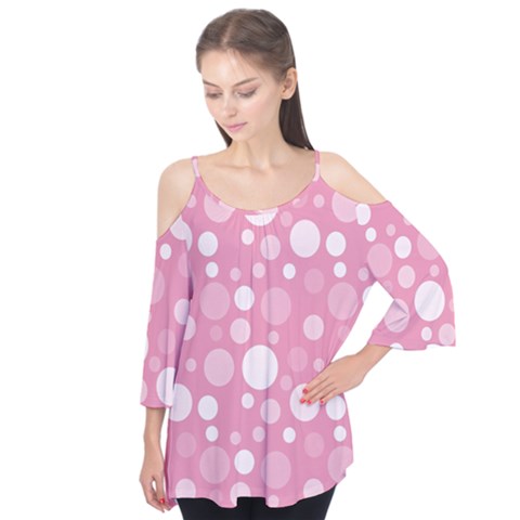 Polka Dots Flutter Tees by Valentinaart