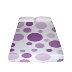 Polka Dots Fitted Sheet (full/ Double Size) by Valentinaart