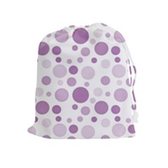 Polka Dots Drawstring Pouches (extra Large) by Valentinaart