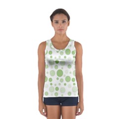 Polka Dots Women s Sport Tank Top  by Valentinaart