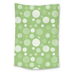 Polka Dots Large Tapestry by Valentinaart