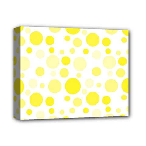 Polka Dots Deluxe Canvas 14  X 11  by Valentinaart