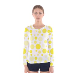 Polka Dots Women s Long Sleeve Tee