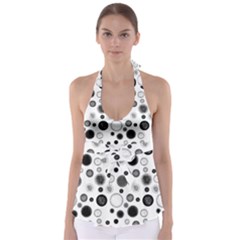 Polka Dots Babydoll Tankini Top by Valentinaart