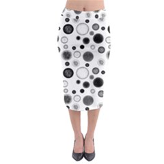 Polka Dots Midi Pencil Skirt by Valentinaart