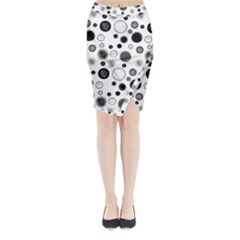 Polka Dots Midi Wrap Pencil Skirt by Valentinaart