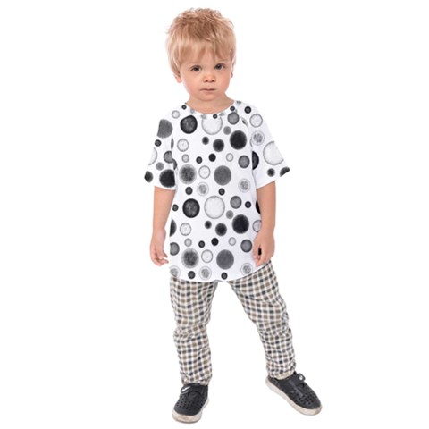 Polka Dots Kids  Raglan Tee by Valentinaart