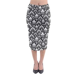 Pattern Midi Pencil Skirt by Valentinaart