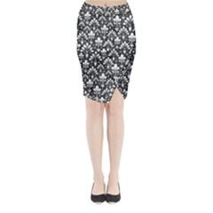 Pattern Midi Wrap Pencil Skirt by Valentinaart