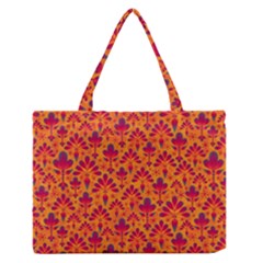 Pattern Medium Zipper Tote Bag by Valentinaart