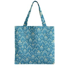 Pattern Zipper Grocery Tote Bag