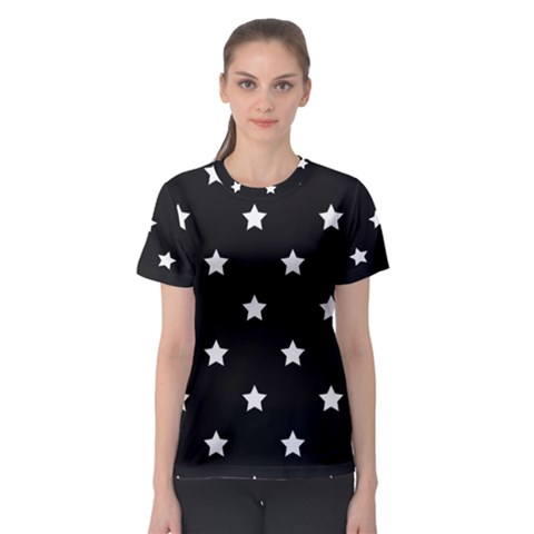 Stars Pattern Women s Sport Mesh Tee by Valentinaart