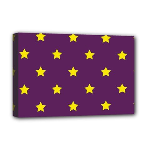 Stars Pattern Deluxe Canvas 18  X 12   by Valentinaart