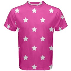 Stars Pattern Men s Cotton Tee by Valentinaart